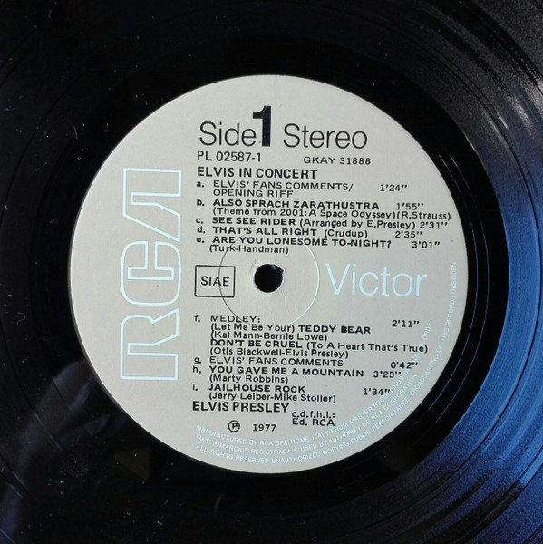 Elvis Presley – Elvis In Concert