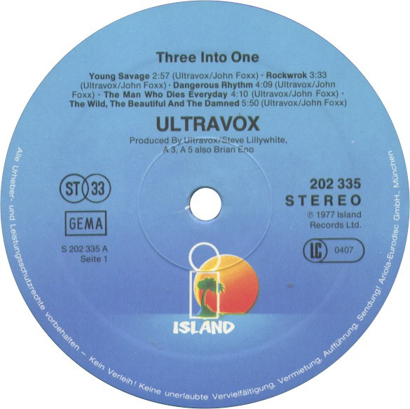 Ultravox – Three Into One