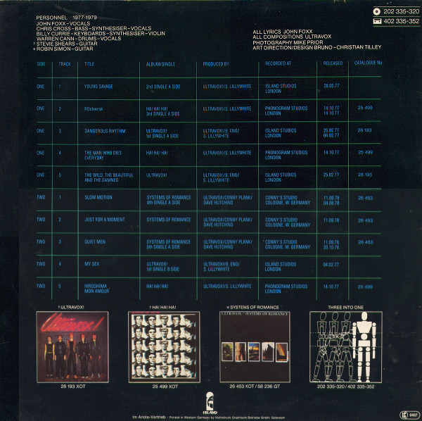 Ultravox – Three Into One