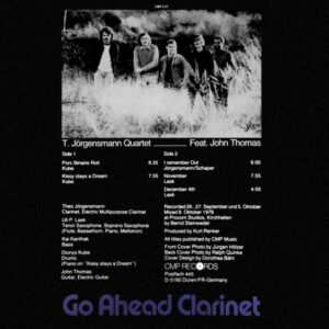 T. Jörgensmann Quartet Feat. John Thomas (2) – Go Ahead Clarinet - Afbeelding 2
