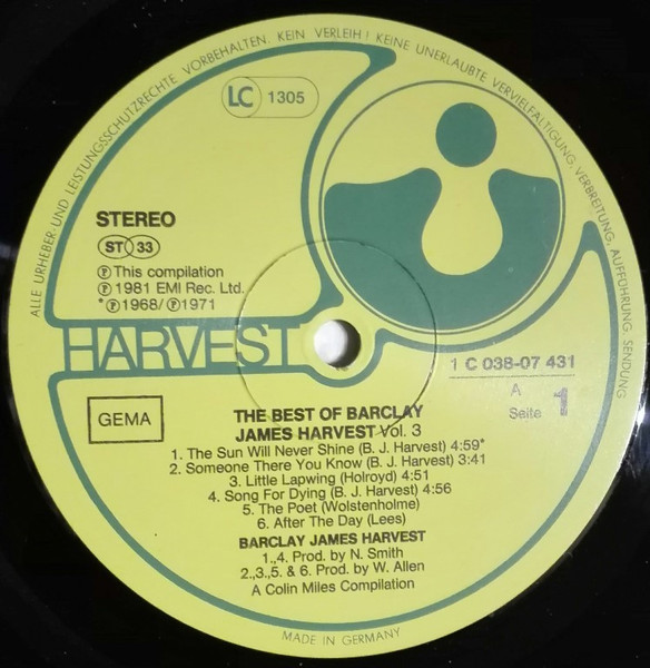 Barclay James Harvest – The Best Of Barclay James Harvest Volume 3