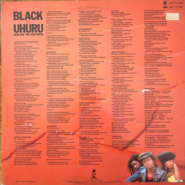 Black Uhuru – Red
