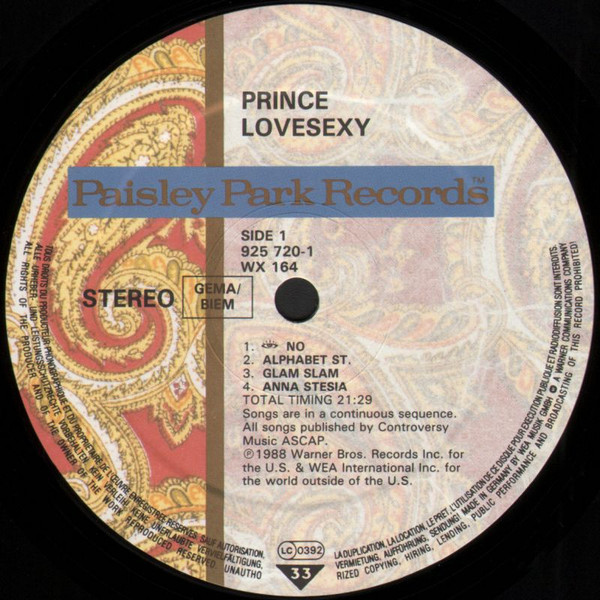 Prince – Lovesexy