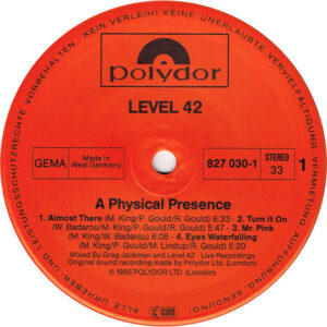 Level 42 – A Physical Presence - Afbeelding 2