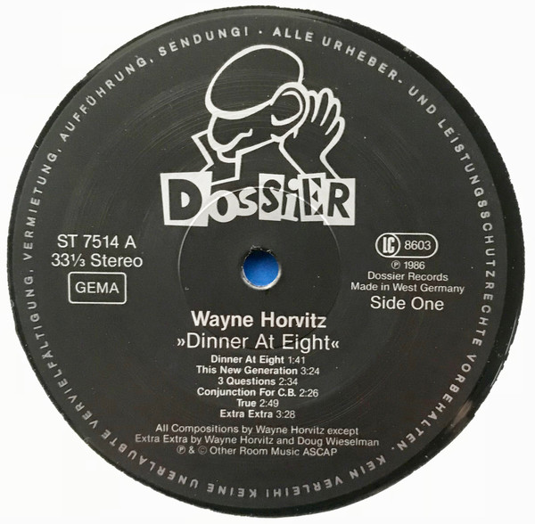 Wayne Horvitz – Dinner At Eight