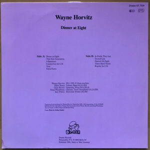 Wayne Horvitz – Dinner At Eight - Afbeelding 3