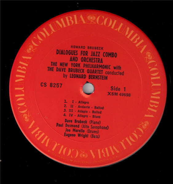 The Dave Brubeck Quartet – Music From "West Side Story" And Other Works