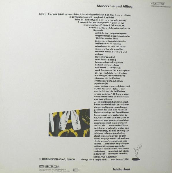 Fehlfarben – Monarchie Und Alltag