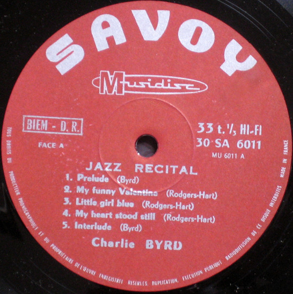 Charlie Byrd – Jazz Recital