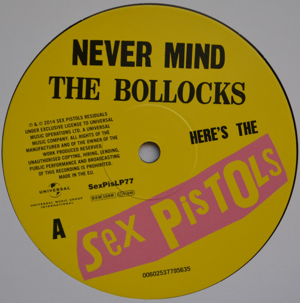 Sex Pistols – Never Mind The Bollocks, Here's The Sex Pistols