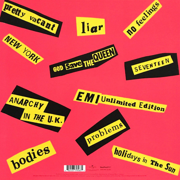 Sex Pistols – Never Mind The Bollocks, Here's The Sex Pistols