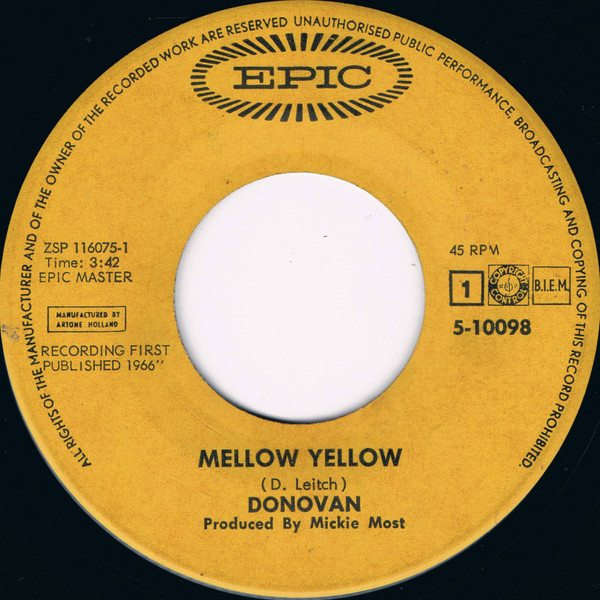 7" | Donovan - Mellow Yellow / Sunny South Kensington