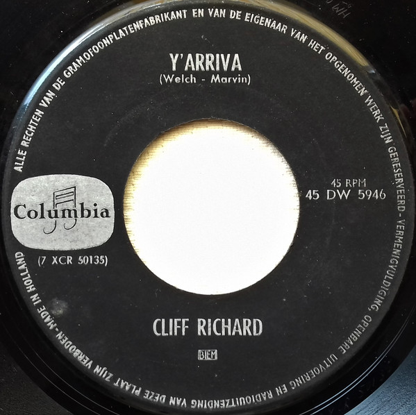 7" | Cliff Richard - Forty Days / Y'Arriva