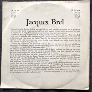 7" | Jacques Brel - Le Moribond / L'ivrogne