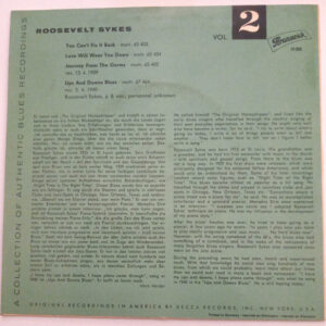 7" | Roosevelt Sykes - This is the Blues vol. 2 (EP, vier nummers) - Afbeelding 3
