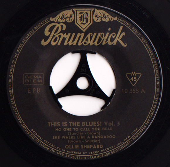 7" | Ollie Shepard - This is the Blues vol. 5 (EP, vier nummers)