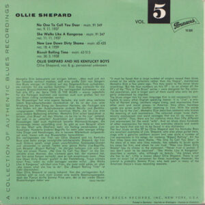 7" | Ollie Shepard - This is the Blues vol. 5 (EP, vier nummers) - Afbeelding 3
