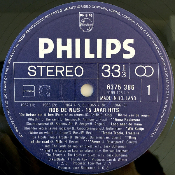 Rob de Nijs – 15 Jaar Hits