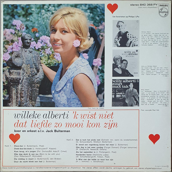 Willeke Alberti – 'k Wist Niet Dat Liefde Zo Mooi Kon Zijn