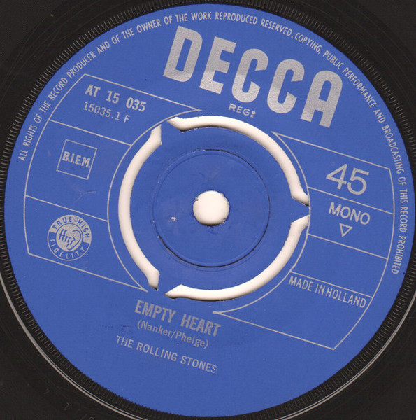 7" | The Rolling Stones - Empty Heart / Around and Around