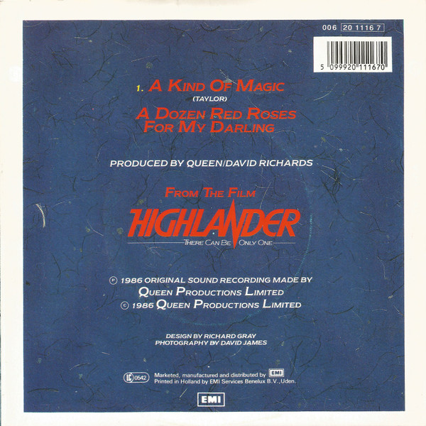 7" | Queen - A Kind of Magic / A Dozen Red Roses for my Darling