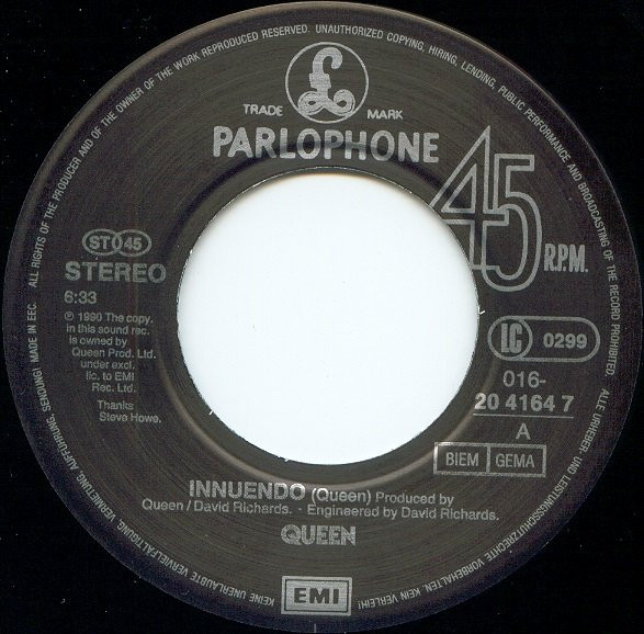 7" | Queen - Innuendo / Bijou