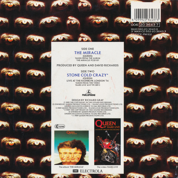 7" | Queen - The Miracle / Stone Cold Crazy