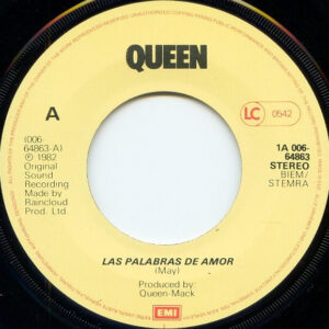 7" | Queen - Las Palabras De Amor (the Words of Love) / Cool Cat - Afbeelding 2