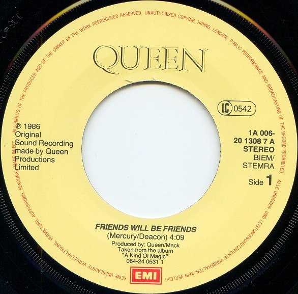 7" | Queen - Friends will be Friends / Seven Seas of Rhye