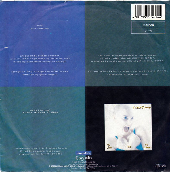 7" | Sinead O'Connor - Troy / Still Listening