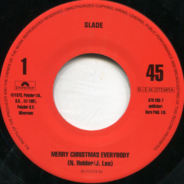 7" | Slade - Merry Christmas Everybody / Don't Blame Me