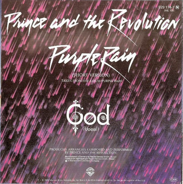7" | Prince - Purple Rain (short version) / God (vocal)