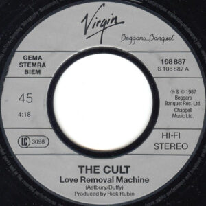 7" | The Cult - Love Removal Machine / Wolf Child's Blues - Afbeelding 2