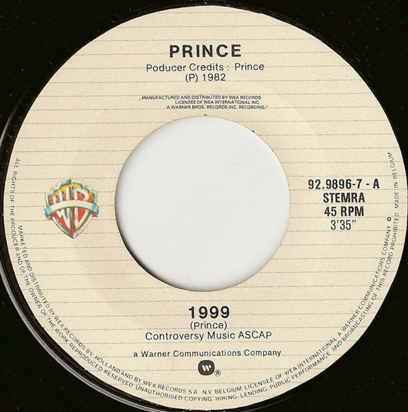 7" | Prince - 1999 / How Come U Don't Call me Anymore