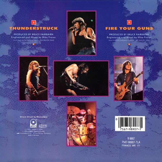 7" | AC/DC - Thunderstruck / Fire Your Guns