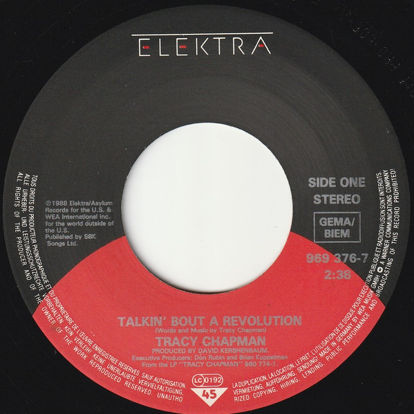 7" | Tracy Chapman - Talkin 'bout a Revolution / If not Now