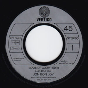 7" | Jon Bon Jovi - Blaze of Glory / You Really Got Me Now - Afbeelding 2