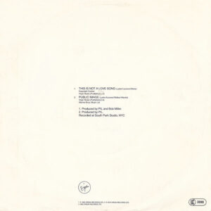 7" | Public Image Limited (P.I.L.) - This is not a Love Song / Public Image - Afbeelding 3