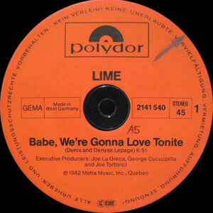 12" | Lime - Baby We're Gonna Love Tonight - Afbeelding 3