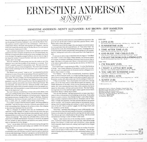 Ernestine Anderson - Sunshine