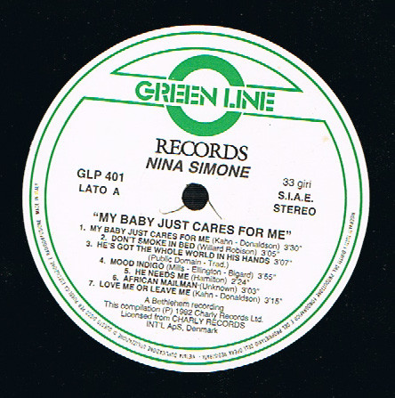 Nina Simone - My Baby Just Cares for Me