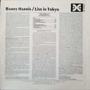 Barry Harris - Live in Tokyo - Afbeelding 2