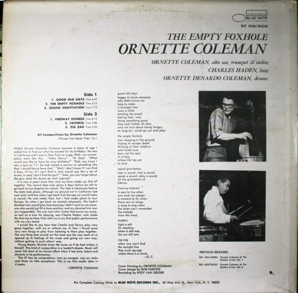 Ornette Coleman - The Empty Foxhole