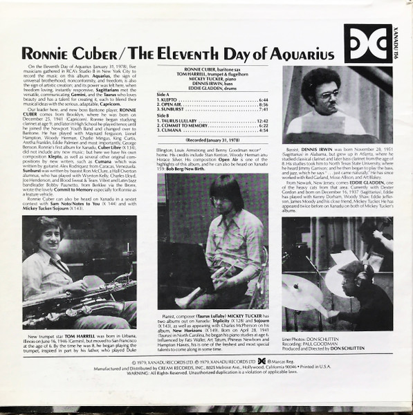 Ronnie Cuber - The Eleventh Day of Aquarius