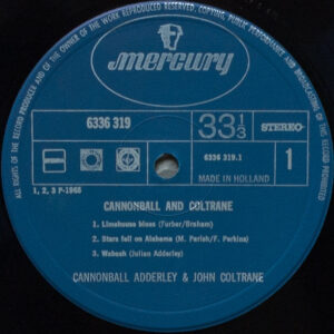 Cannonball Adderly and Jon Coltrane - Cannonball and Coltrane - Afbeelding 2