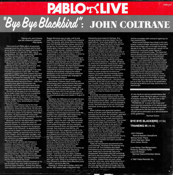 John Coltrane - Bye Bye Blackbird
