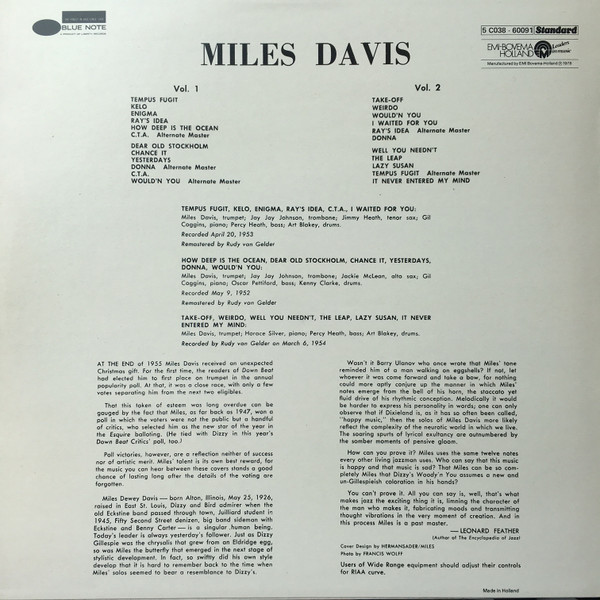 Miles Davis - Miles Davis vol. 1