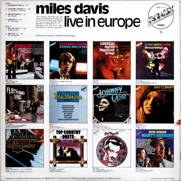 Miles Davis - Live in Europe