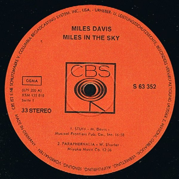 Miles Davis - Miles in the Sky