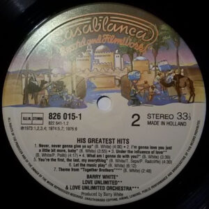Barry White - His Greatest Hits - Afbeelding 2